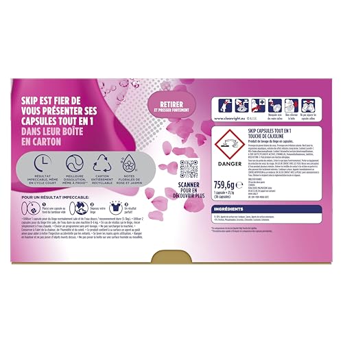 Lessive Capsules 3en1 Touche De Cajoline Skip La Boîte De 36 Capsules - vue 5