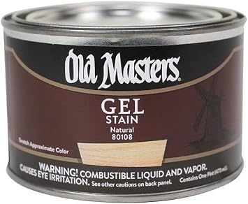 Old Masters 80108 Gel Stain Pint, Natural, 1