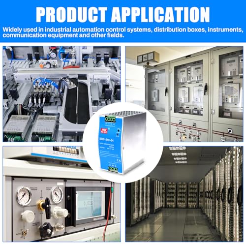 240W Hutschienen Netzteil 24V DIN-Schienen-Schaltnetzteil Eingang AC 100-220V 2,4A Ausgang DC 24V 10A Mehrere Schutzfunktionen Industrielles Modell NDR-240W-24V.