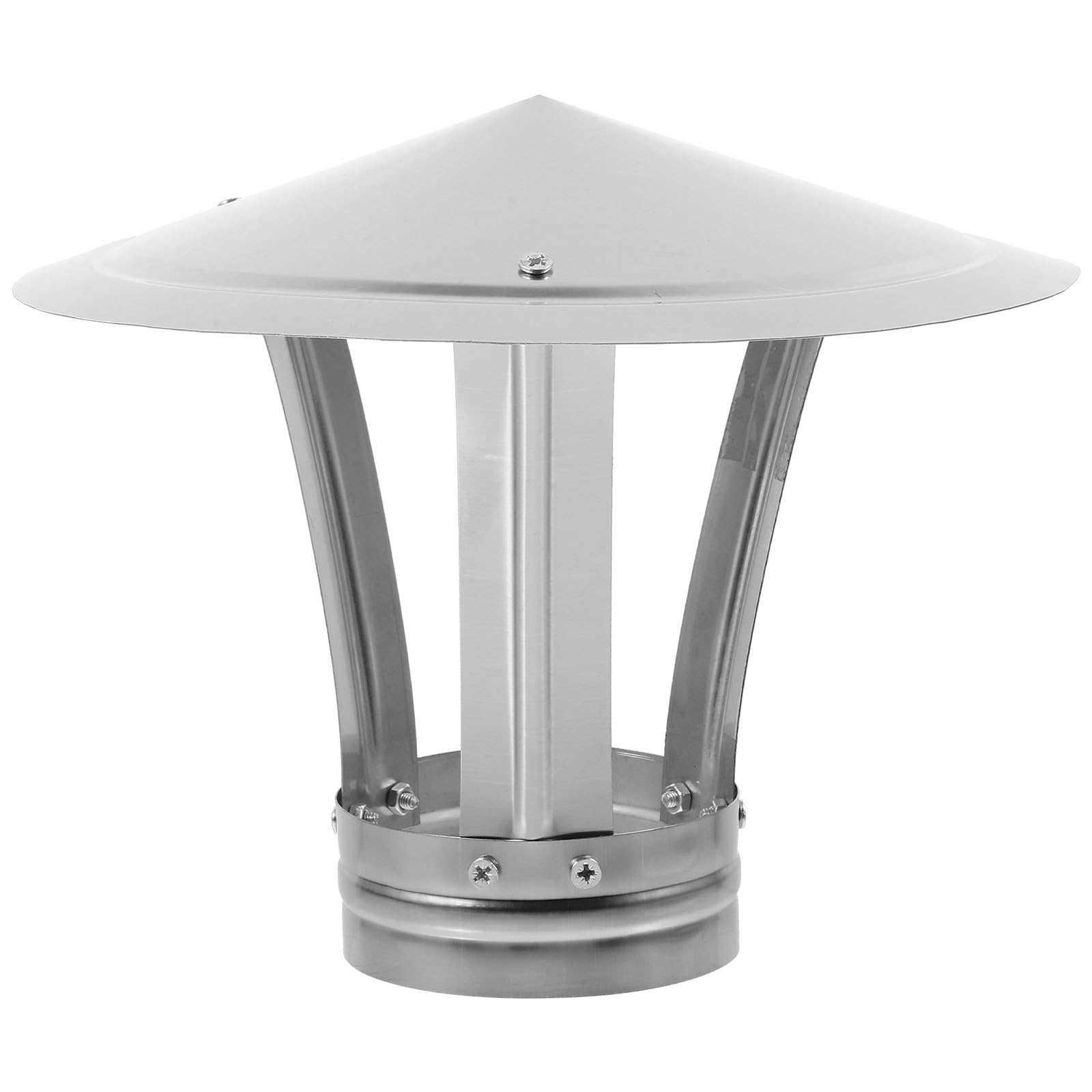 KGLHJDY Chimney Flue Roof Vent Cover with Stainless Steel Rainproof Cap for Outdoor Chimney Pipes and Rooftops