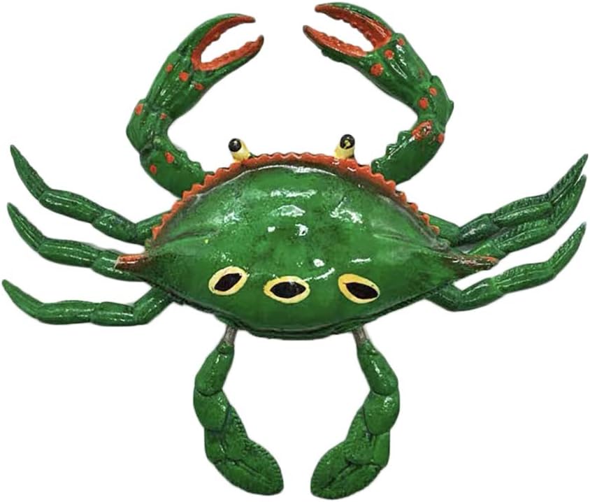Wedare Magnet Souvenir Palau Boracay Bali Maldives 3D Green Swimming Crab Refrigerator Tourist Plastic ic Stickers Fridge Home & Kitchen Decoration from China