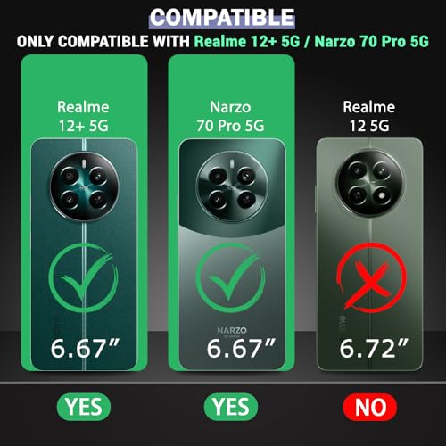 Image of TheGiftKart Crystal Clear Back Cover Case for Realme 12 Plus 5G / Realme P1 5G / Narzo 70 /70 Pro 5G | Shockproof Soft TPU Case | Cushioned Edges for Ultimate Protection Cover Case (TPU, Transparent)