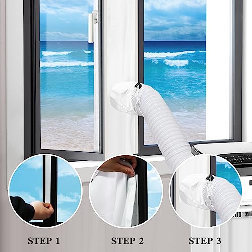 Landrip Klimaanlage Fensterdichtung, Klimaanlage Fensterdichtungs-Kit für Hot Air Stop Tragbare Klimaanlage, Luftaustauschschutz, 400x45 cm
