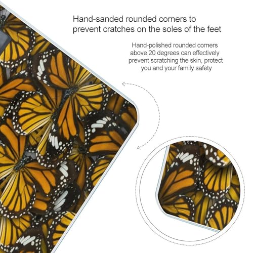 Báscula digital de baño con diseño estilo mariposas miniatura 4