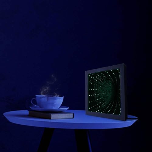 Miniatura 9 de The Geeky Days Anonymous Guy Fawkes Máscara 3D Impresionante Ilusión Óptica Marco de Madera V para Vendetta LED RGB Infinity Mirror Never Ending