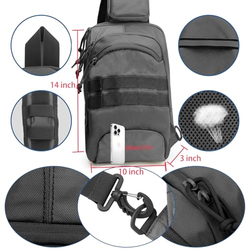 LarKoo Tactical Sling Chest Bag
