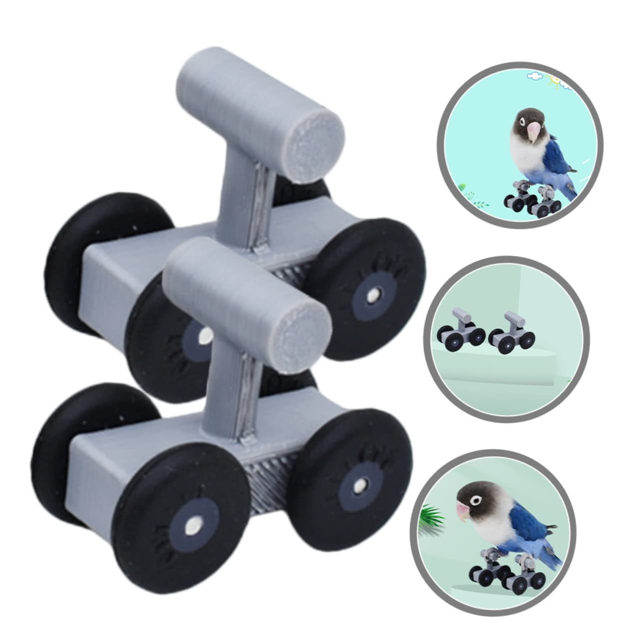 5pares Parrot Skating Toy para Entrenamiento De Aves Juguete Interactivo De Patinaje para Periquitos y Cacatúas Material Seguro y Duradero para Diversión y Estimulación Mental