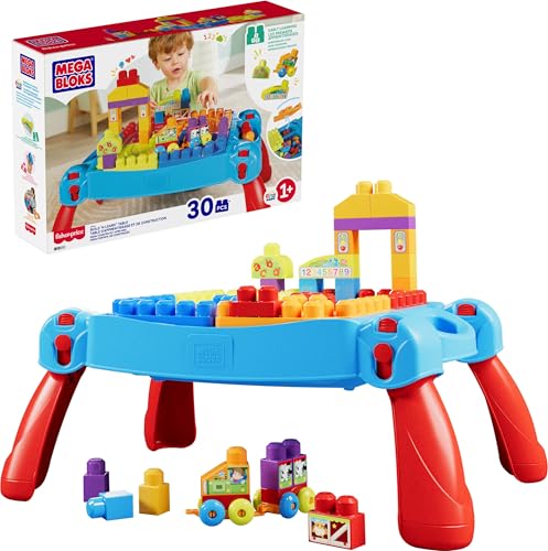 Product Image of the MEGA BLOKS First Builders Toddler Blocks Toy, Build ‘n Learn Portable Activity...