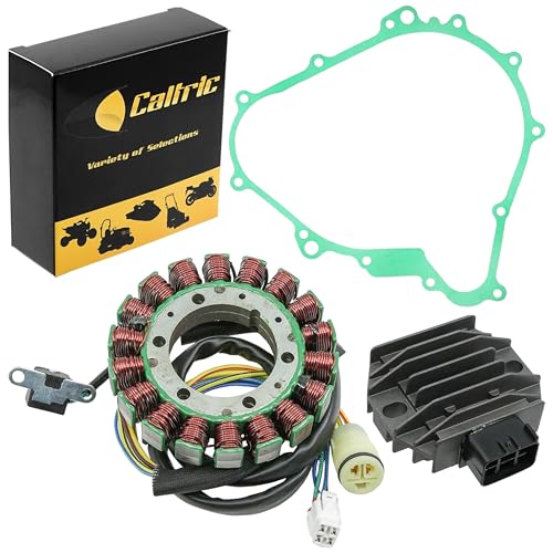 Caltric Stator and Regulator Rectifier with Gasket Compatible With Yamaha Kodiak 400 Yfm400 Yfm-400 2000-2006