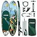 HUIIKE Stand Up Paddling Board mit Zubehör, Paddel, Finnen, Pumpe. Paddle Sup Board Aufblasbar Hohe Stabilität und Widerstandsfähigkeit. 305 x 84 x 15 cm, Belastbar bis 130 kg