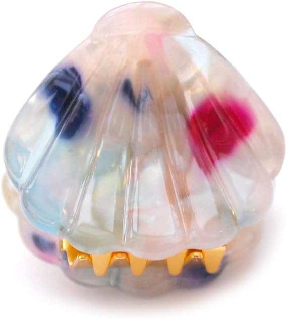 Amazon Co Jp 神戸シュシュ Kobechouchou ２個セット 貝殻 ミニ ヘアクリップ バンスクリップ ヘアアクセ 可愛い 夏 海 お洒落 ジュエリー