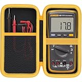 Aenllosi for Fluke 15B+/17B+ Digital Multimeter Hard Case,Fluke Volt Meter Organizer (Case Only)