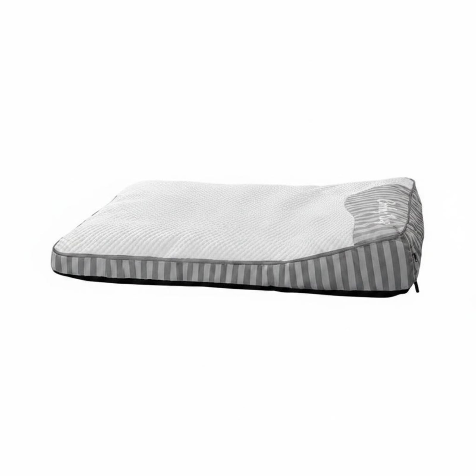 Colchoneta Fresco Relleno de Espuma Cama para Perros Lavable, Gris Plata, 2XL-120x95x15 Cm