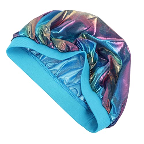 BESTYASH Gorro De Ducha De Ancha Para Mujer Tapa De Confortable y Elástica Para Bañarse Color Reutilizable y Antideslizante