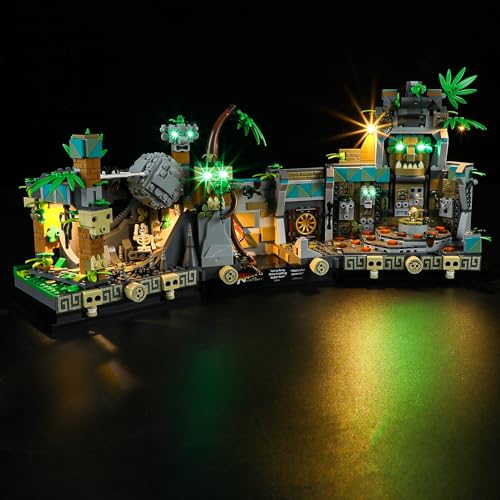 MENZAVA LED Light Set Compatible with LEGO 77015 Temple of the Golden Idol Indiana Jones Building Blocks Model - Model Set NOT Included