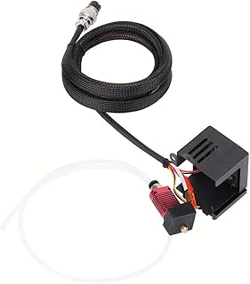 3D Printer Hotend Extruder Kit with Nozzle, Aluminum Heating Block, Built in Teflon Pipe, for Creality CR 10 10s S4 with MK8 Extruder, 12V 40W