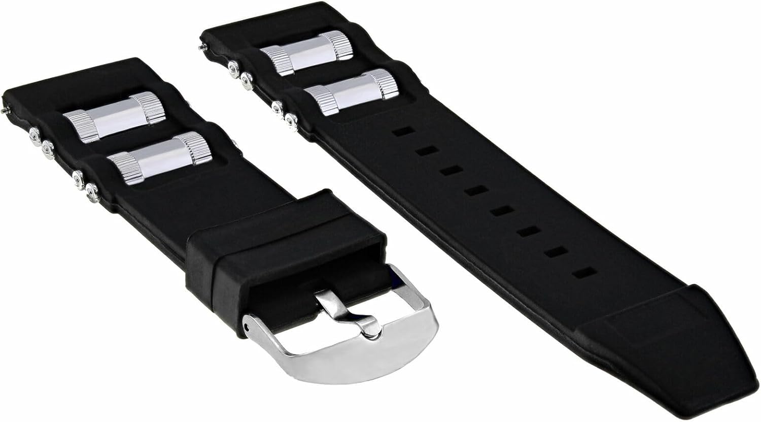 Ewatchparts 26mm Rubber Watch Band Strap Compatible With Invicta Diver 1201 1805 1845 1959 3843 Black
