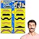 AUYAO Schnurrbart Selbstklebend Set 12 Pcs Selbstklebende Gefälschte Schnurrbärte Neuartige Falscher Schnurrbart Falscher Bärte für Party Weihnachtsfeier Geburtstag Halloween Mottopartys Kostümparty-C