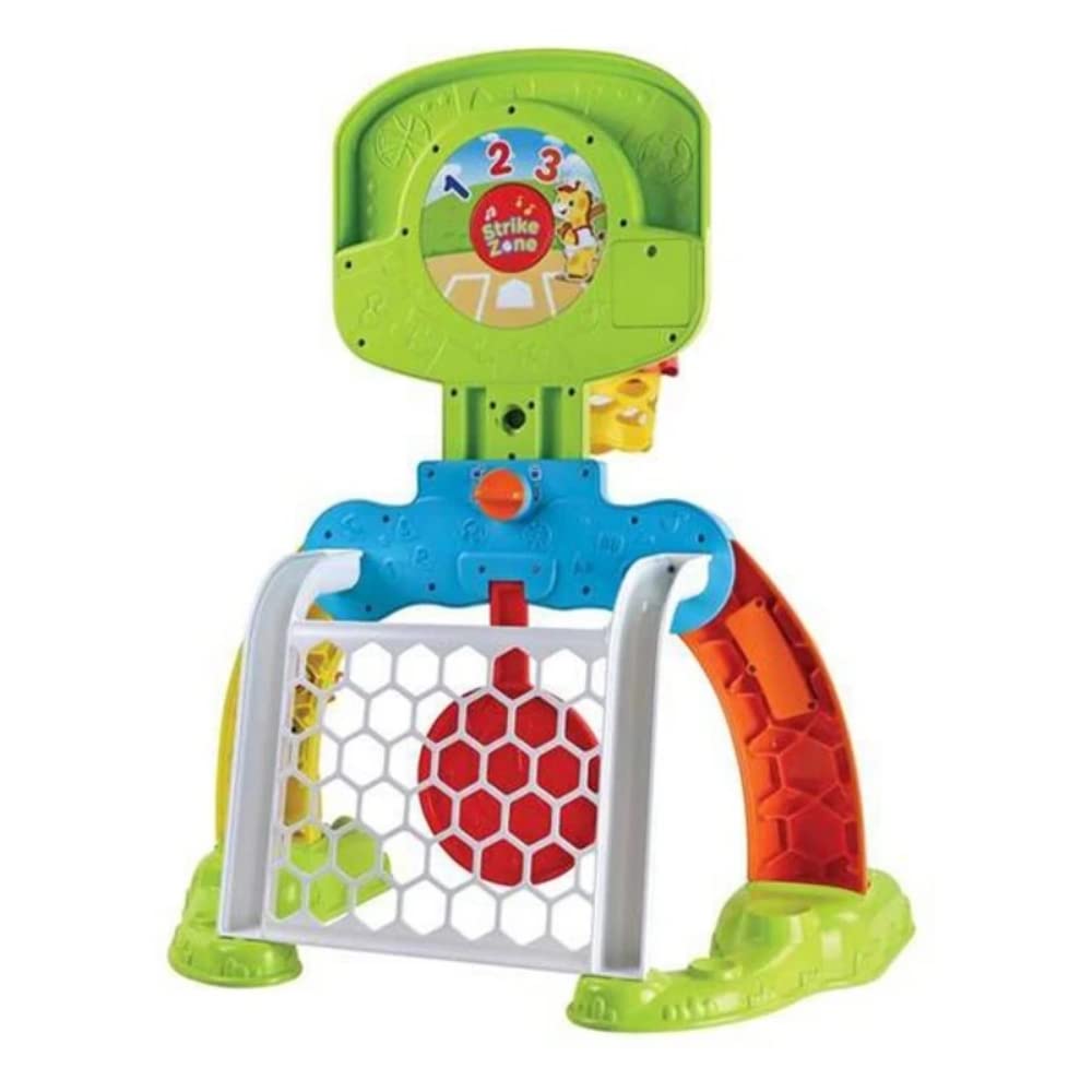 VTech 80-533522 Centre de Sport Basket-Gol, Cage de Football, Panier de Basket-Ball et Cible pour Jouer, Effets spéciaux et réponses interactives