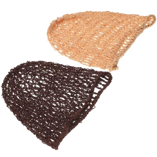 CALLARON 2 Piezas sombrero largo para dormir redecilla para dormir sombreros para el sol sombrero de pesca envoltura redecilla para mujer accesorios para el cabello protector de cabello