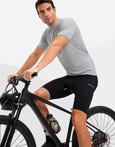 Bikewa Shorts masculinos de bicicleta, acolchoados, 4D, para ciclismo, estrada, ciclismo, shorts de