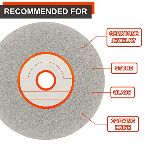 6-Inch 400 Grit Diamond Flat Lap Disc – For Gemstone, Glass, Ceramics Grinding & Polishing - View #6