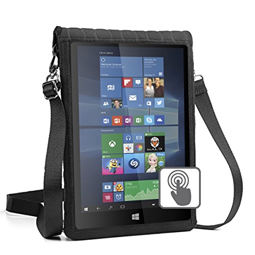 USA Gear 12 Inch Tablet Case - Tablet Sleeve Cover with Open Front Design & Carry Strap - Compatible with Microsoft Surface Pro 7, Samsung Galaxy Tab S7 Plus, and More 12
