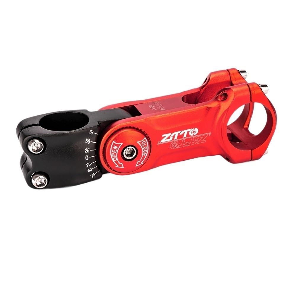 JIASHUNHE Bike Stem Bicycle Stem 70 Riser 90mm 110 Mm* 31.8mm Adjustable For .8/25.4mm Handlebar Road City Bike 28.6mm Fork(31.8x110mm Red)
