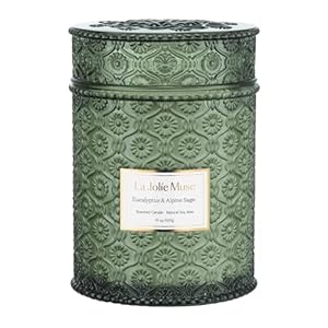 Lajoliemusescentedcandleseucalyptusalpinesagelargewoodwickedcandlesdecorativecandlesinglassnaturalsoywax90hourslongburning19oz Urban Country Home Decor La jolie muse scented candles eucalyptus alpine sage large wood wicked candles decorative candles in glass natural soy wax 90 hours long burning 19oz urban country home decor