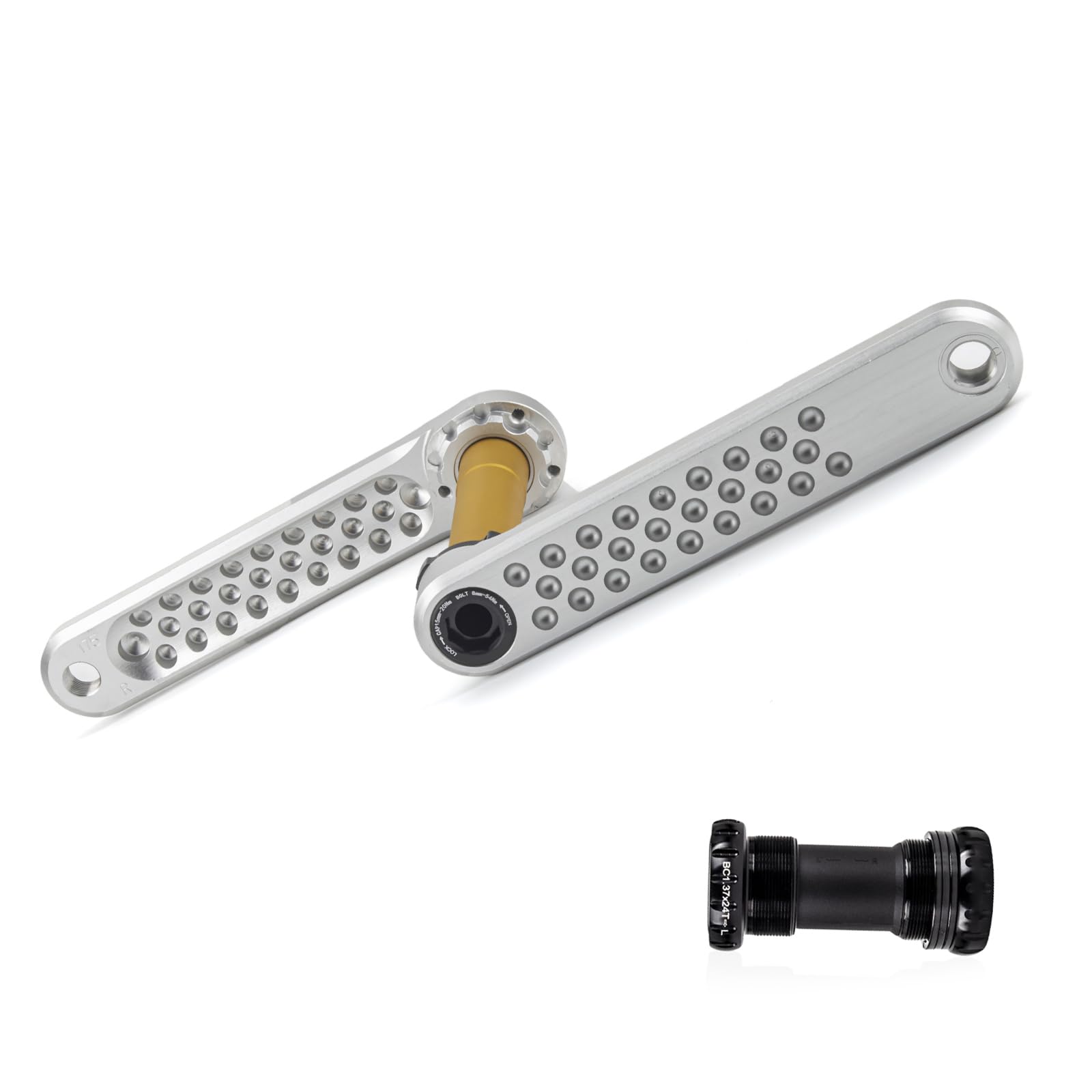 Lega di alluminio Singola Catena Crank Arm Biciclette Pedivella Braccio Per Biciclette Pieghevole Biciclette Mountain Biciclette 170mm Bike Crank Arm