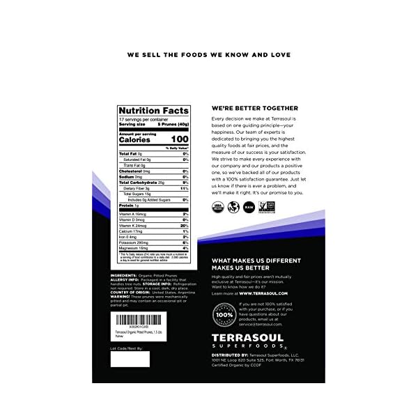 Terrasoul-Superfoods-Organic-Dried-Plums-Pitted-Prunes-15-Lbs-Fiber-Vitamin-K-Preservative-Free Terrasoul Superfoods Organic Dried Plums Pitted Prunes, 1.5 Lbs - Fiber | Vitamin K | Preservative Free