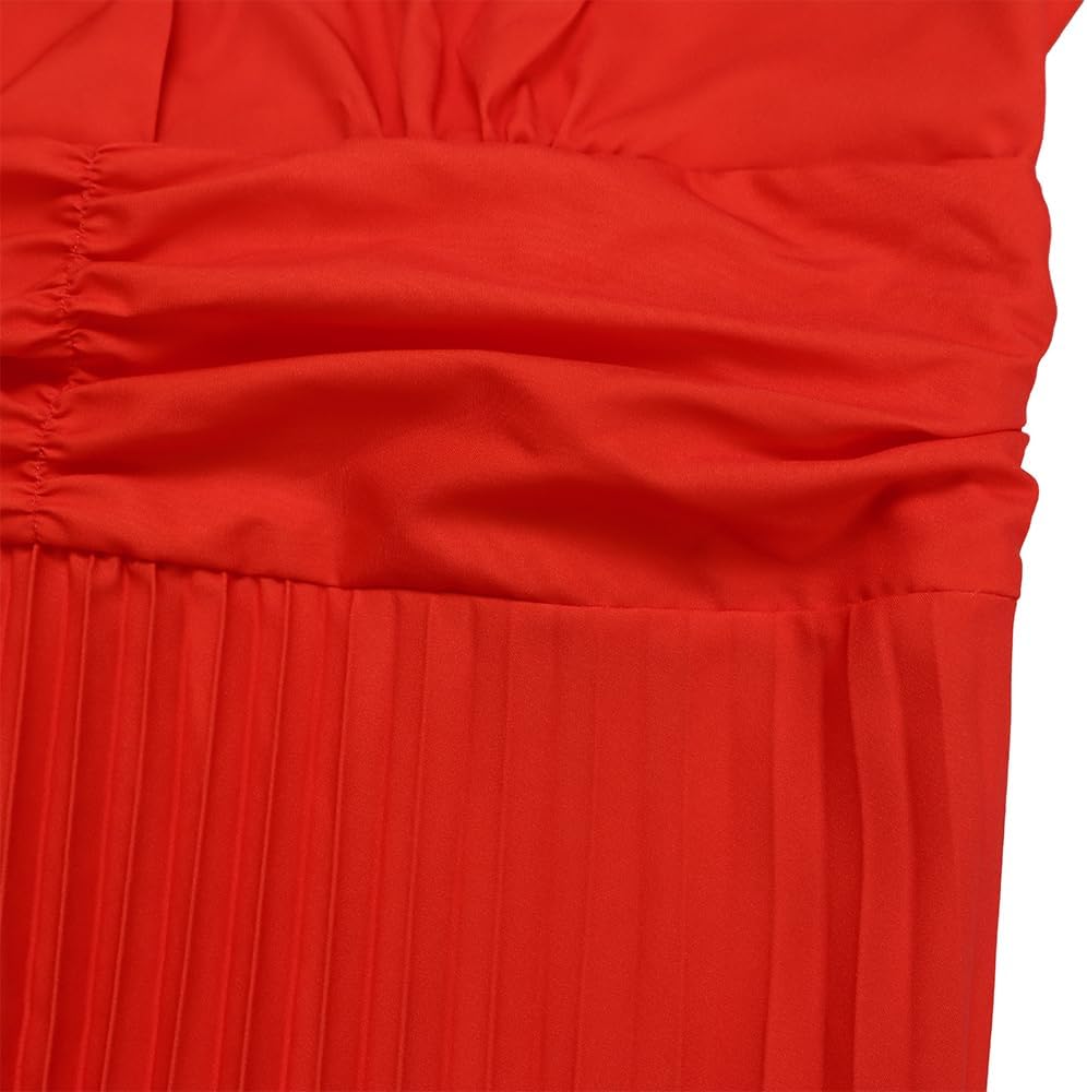 ZVO Women Maxi Dress Sexy Cocktail Party Long Dress Summer Loose Beach Dresses A-line Pleated Halter Dress - Image 5