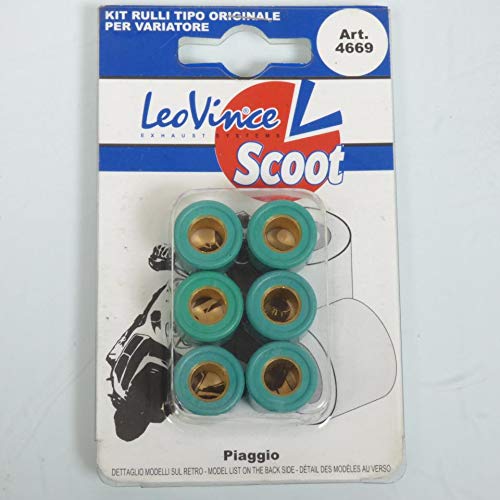 Galet rouleau de variateur Leovince pour Scooter Peugeot 50 Kisbee 2T 2010 à 2019 16x13 7.2Grs Neuf Cover