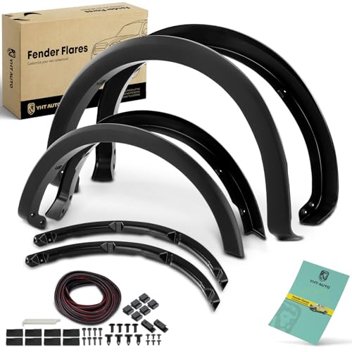YHTAUTO OE Factory Style Fender Flares w/Hardware Kit Compatible with 2021-2024 Ford F-150 (Excludes Lightning Model, NOT Fit Running Boards Models), Wheel Flare Cover Protector