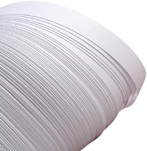 Paper Quilling Strips White 53cm x 5mm Pack of 110+