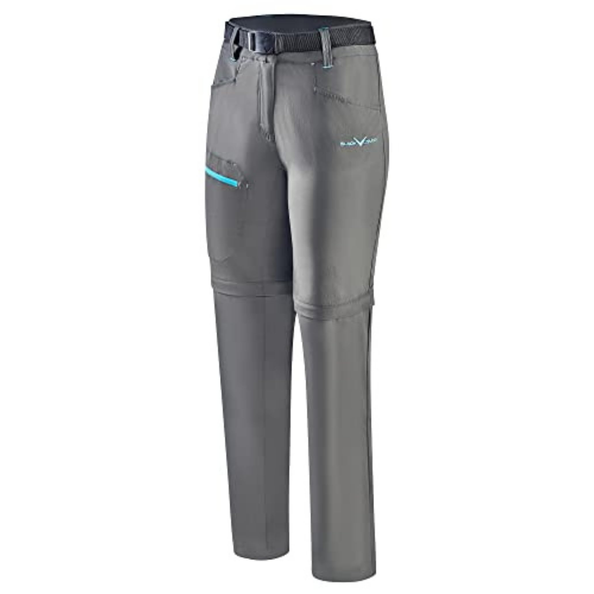 Black Crevice Pantalones de Trekking con Cremallera para Mujer - Pantalones de Senderismo Mujer