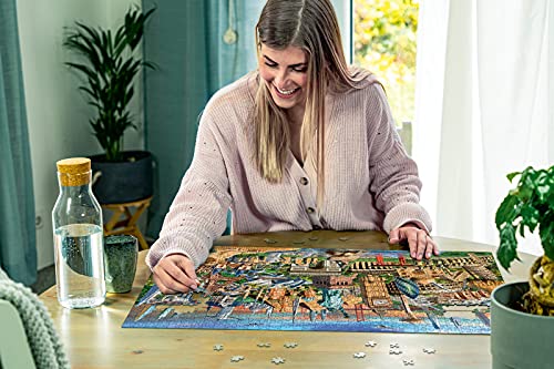 Ravensburger Puzzle 19890 - Sehenswürdigkeiten weltweit - 1000 Teile Puzzle für Erwachsene und Kinder ab 14 Jahren, Motiv mit Big Ben, Freiheitsstatue und mehr – Bild 5