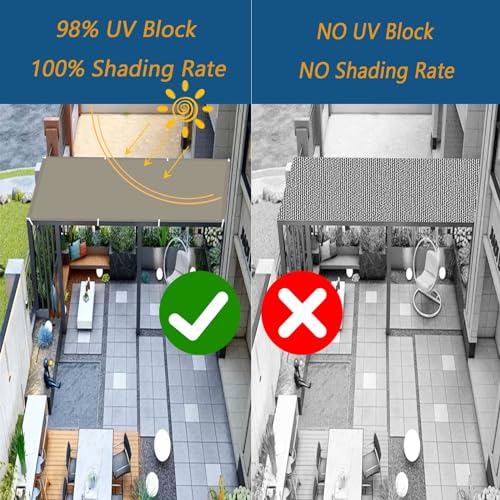 Voile d'ombrage imperméable pour aménager une terrasse ou un balcon - 6