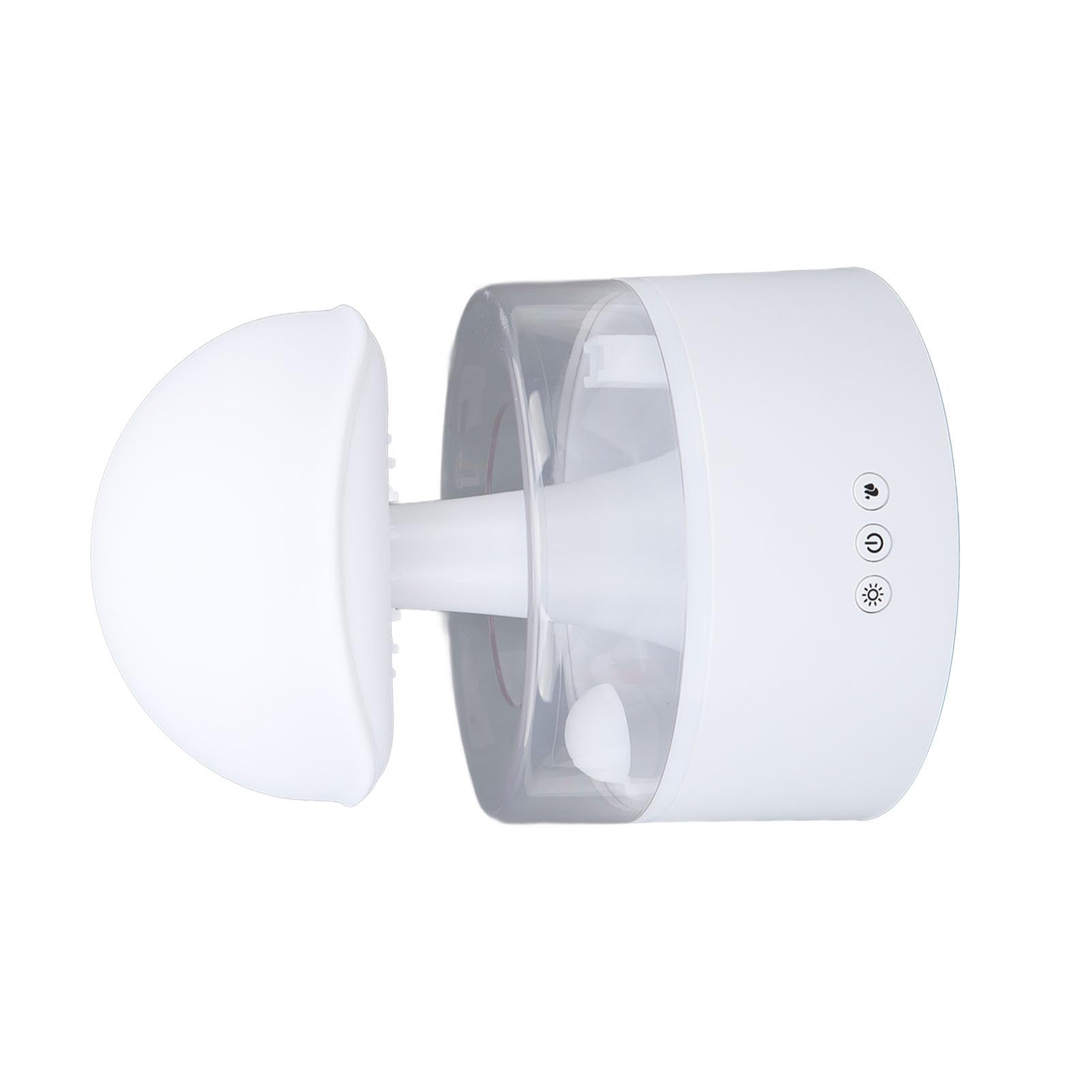 Umidificatore e diffusore di aromi con nuvola di pioggia da 500 ml - Nebbia fredda ultrasonica silenziosa, luce LED a 7 colori, design a fungo atomico, spegnimento automatico per