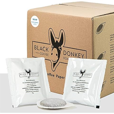 Black Donkey Coffee Roasters - 50 ESE Coffee Paper Pods 44mm | DECAF Cover