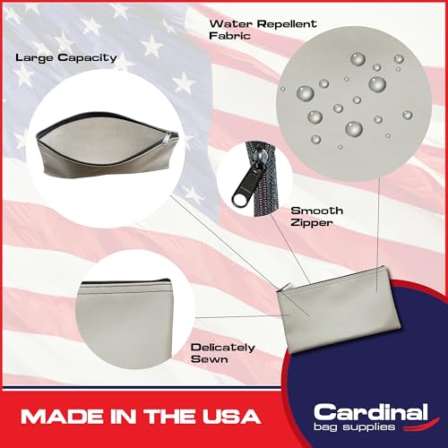 Bolsa de vinilo con cremallera reutilizable, diseño a cuadros compacto en color gris 3