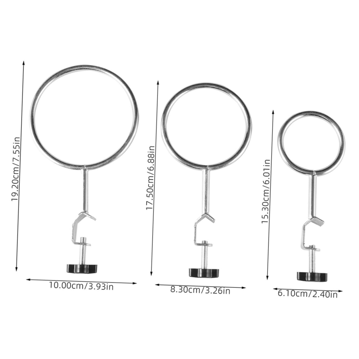 BESPORTBLE 6pcs Lab Support Stand Clamps Versatile Retort Support Ring Jaw Holders for Test Tubes and Beakers for Chemistry and Physics Experiments