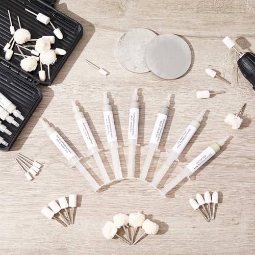 Swiffen Kit composto de polimento de pasta de diamante de 47 peças, 36 brocas de polimento de moagem