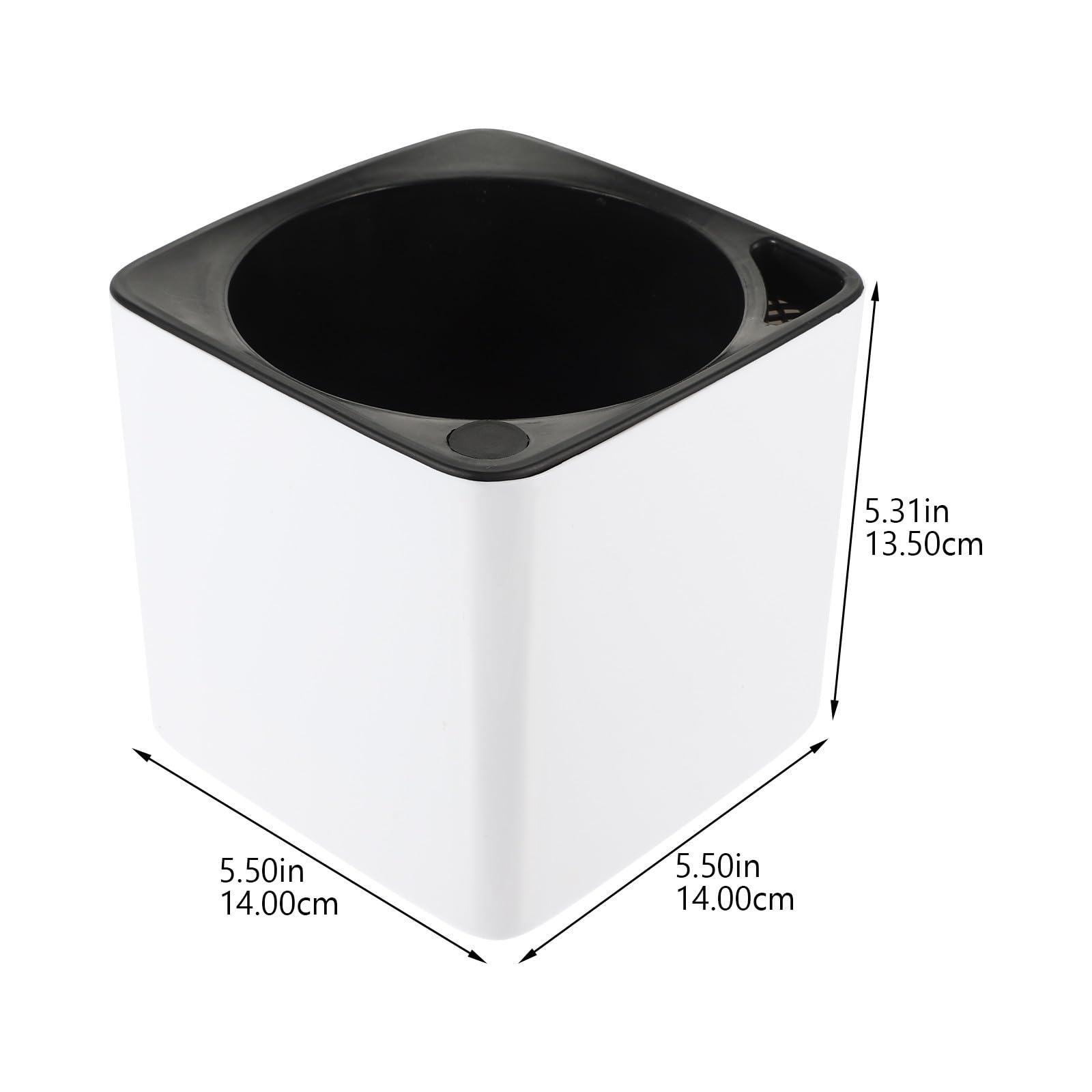 INOOMP 4 Piezas Maceta Colgante de Plástico Color Blanco Autorriego