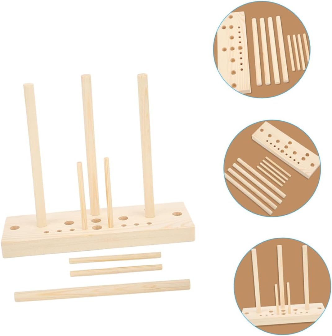 1Set Wooden Ribbon Bow Maker Tool Kit for Wreaths DIY Crafts and Party Decorations Durable Easy to Use Bow Making Kit