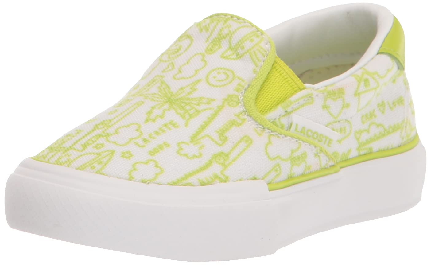 Lacoste Infant's Jump Serve Slip On Sneaker, Yellow/White, 44CUI0008-23Q, 8