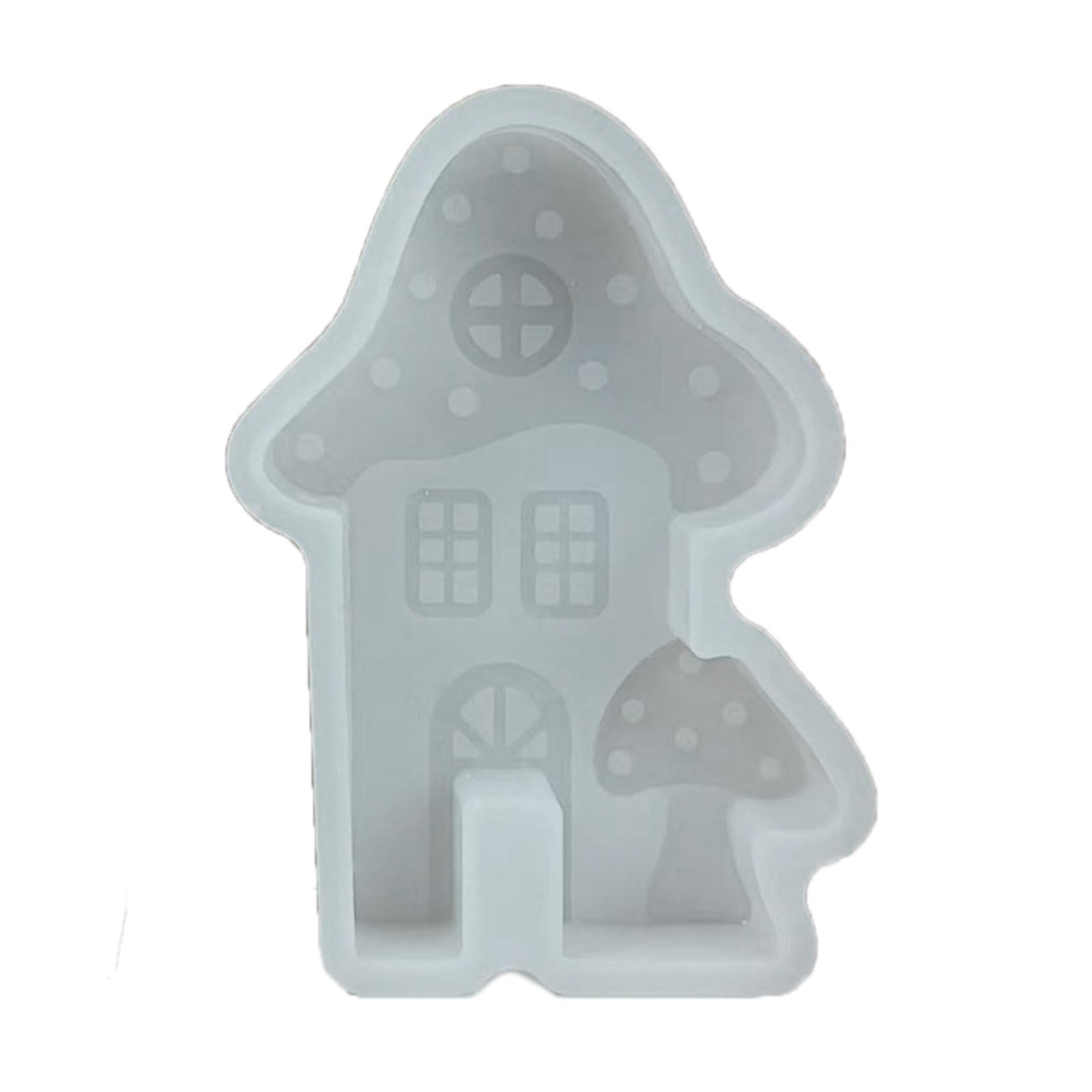 Buxuaaaa Mushroom Shape Silicone Molds Silicone Soap Molds for Epoxy Resin Craft Making Soap Gypsum Decoration Mushroom House