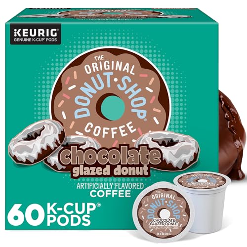 The Original Donut Shop Coffee Chocolate Glazed Donut Keurig Single-Serve K-Cup Pods, Medium Roast Coffee, 60 Count (6 Packs of 10) - image 1