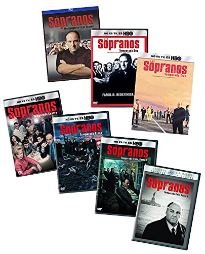 Sopranos: The Complete Series DVD & Blu-ray Collection - Season 1 / Season 2 / Season 3 / Season 4 / Season 5 / Season 6, Part 1 / Season 6, Part 2 [Spanish Artwork]