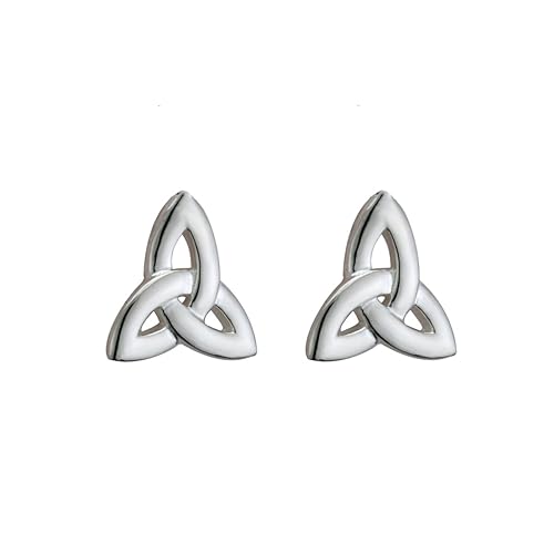 Biddy Murphy, Traditional Irish Trinity Knot Earrings for Women, 925